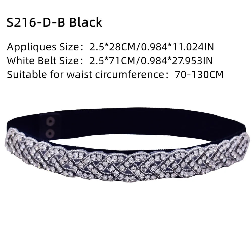 TOPQUEEN Ladies Fashion Elastic Belt Women Accessories Luxury Pearl Dress Sash Daily Party Female Gown Girdle Handmade S353A-D
