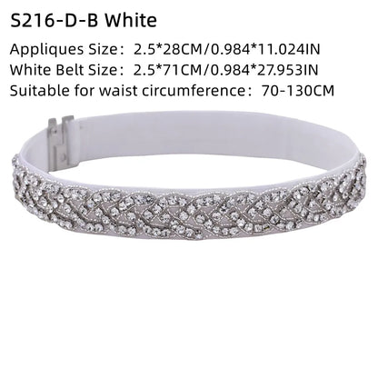 TOPQUEEN Ladies Fashion Elastic Belt Women Accessories Luxury Pearl Dress Sash Daily Party Female Gown Girdle Handmade S353A-D
